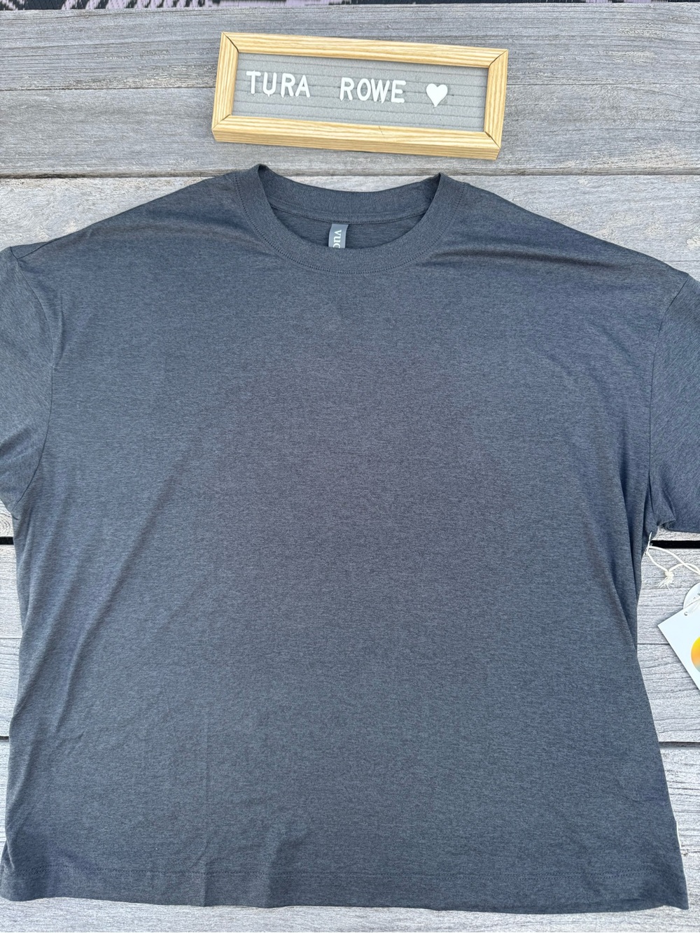 VUORI Energy Tee Long Black Heather Women's Large NWT - Picture 2 of 8